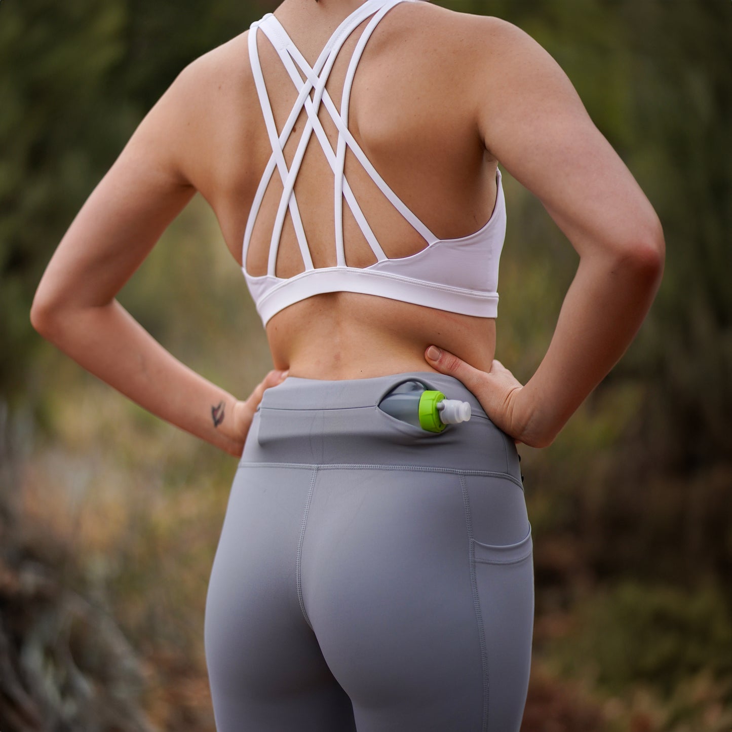 Women's Running Classic Crops - Light Grey