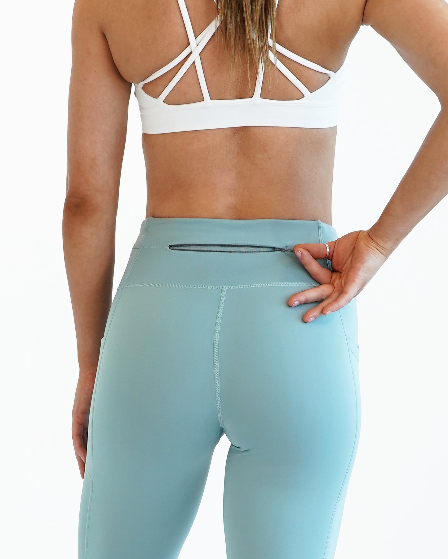 Women's Mid-Weight Running Leggings with Pockets