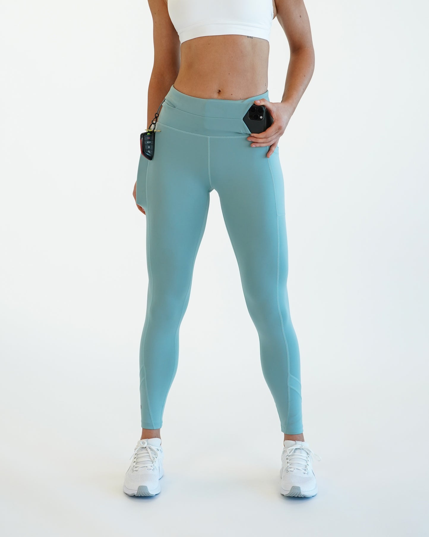 Women's Mid-Weight Running Leggings with Pockets