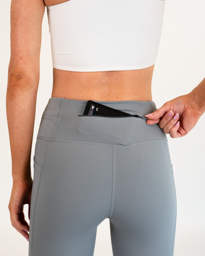 Women's Zipper Running Crops